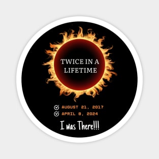 Twice in a Lifetime Total Solar Eclipse 2024 Checklist I was There Memorabilia Magnet